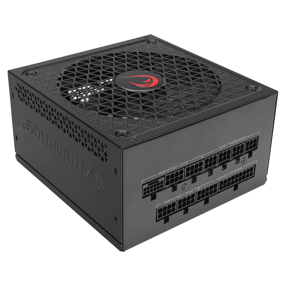 Rampage RAGE P10 850W 80+ GOLD APFC 14cm Long Life HDB Fan ATX3.0+PCIE5.0 Gaming Power Supply