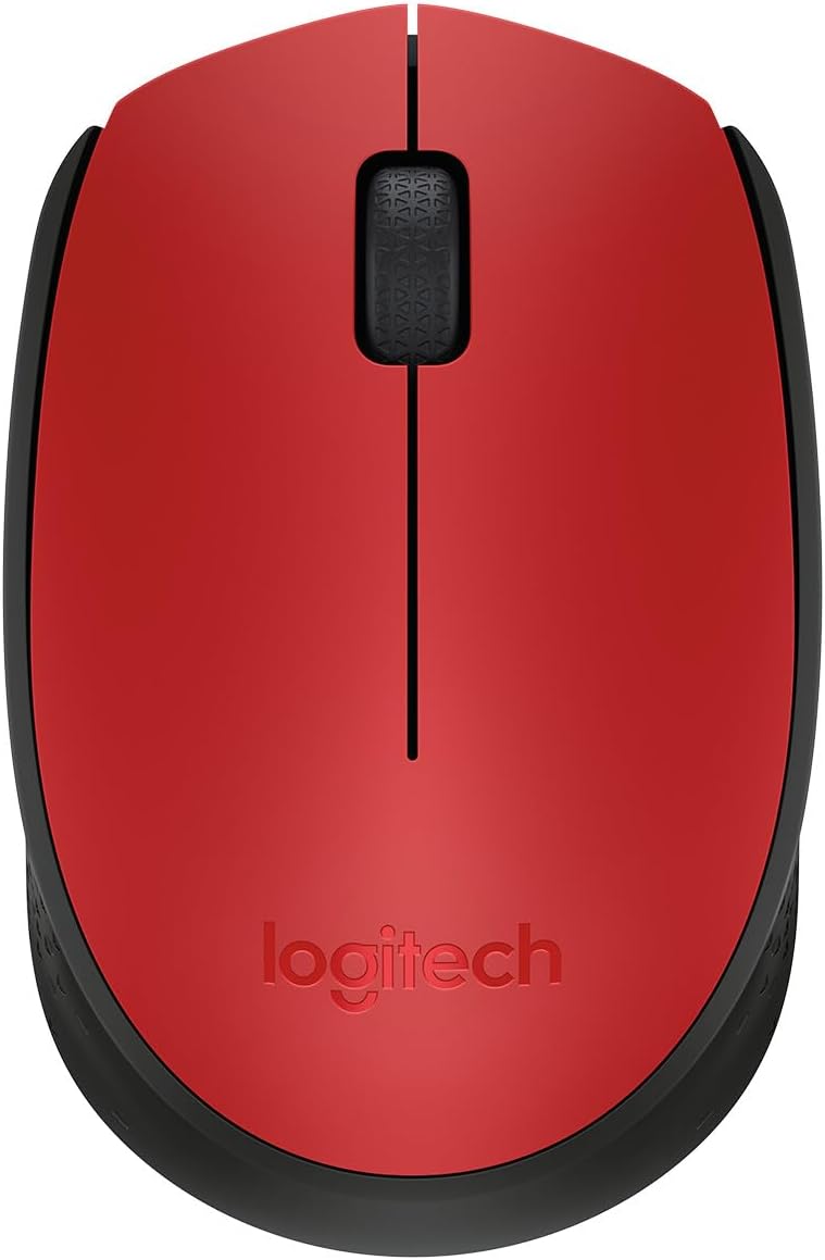 Logitech M171 Kablosuz Mouse 2,4 GHz, 12 Aylık Pil Ömrü, Sağ ve Sol Elle Kullanıma Uygun, Kırmızı