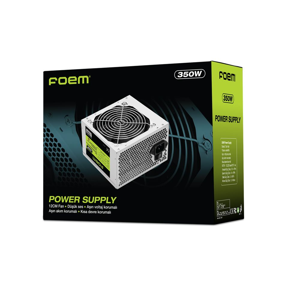 Foem Fps 350w 12cm Fan Güç Kaynağı