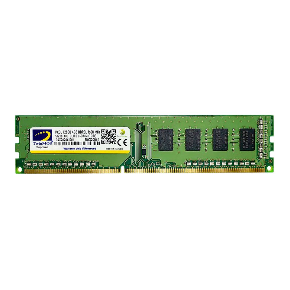 4 GB DDR3 1600MHz TWINMOS CL11 1.35 LOW VOLT. (MDD3L4GB1600D)