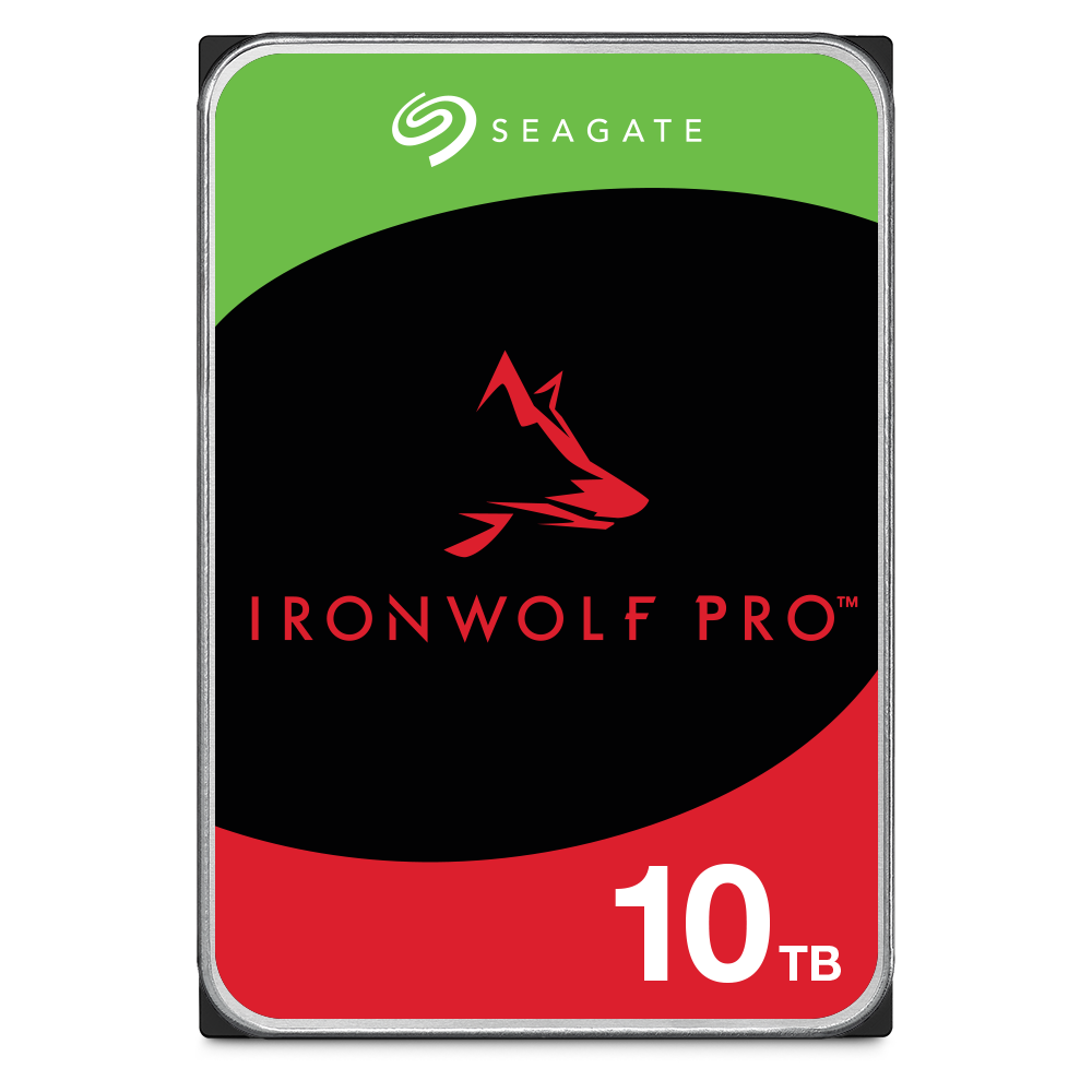 SEAGATE IRONWOLF PRO 10 TB 7200RPM 256MB SATA3 550TB/Y RV NAS (ST10000NT001)