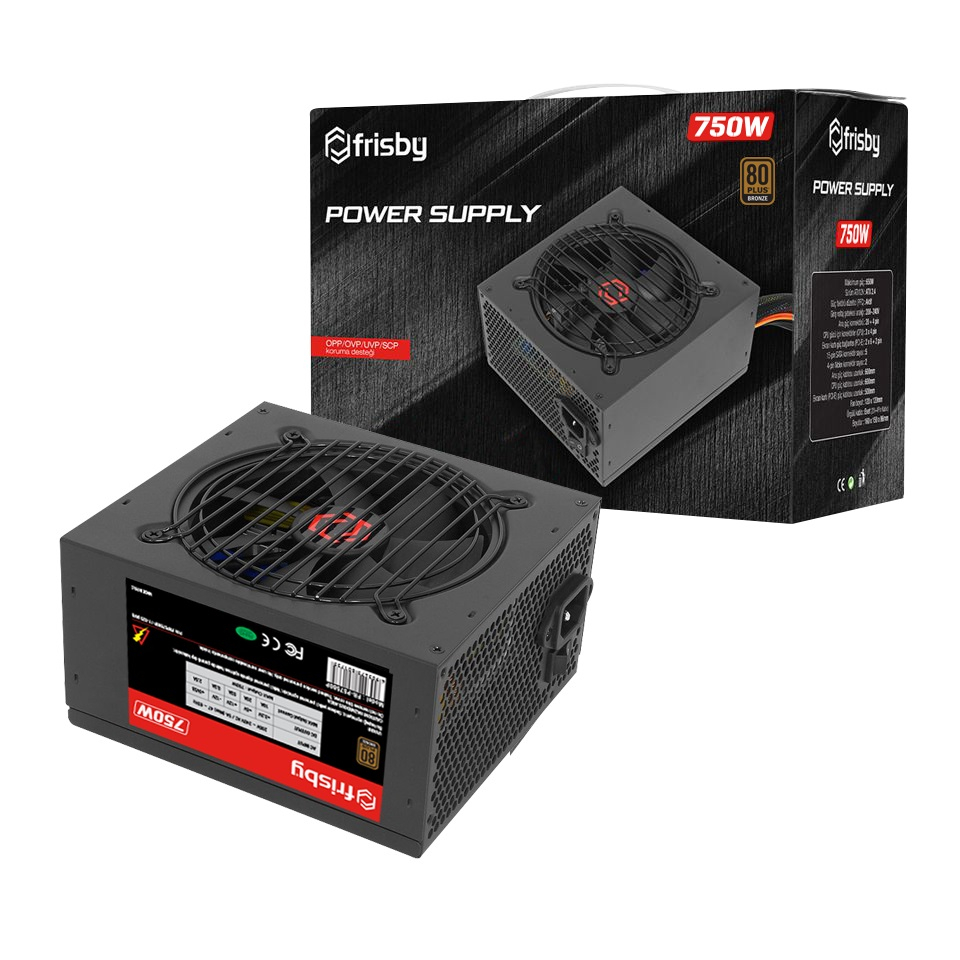 FRISBY FR-PS7580P 750W 80+ BRONZE 12CM FAN GÜÇ KAYNAĞI