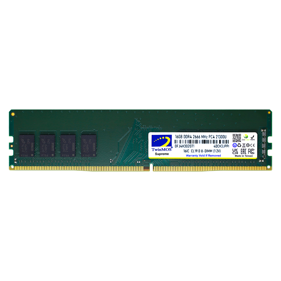 16 GB DDR4 2666MHz TWINMOS CL19 1.2V (MDD416GB2666DWO)