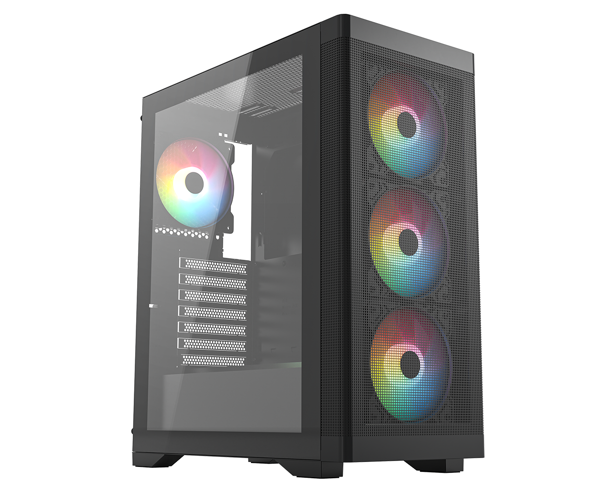 FRISBY FC-9480G 600W 80+ BRONZE USB3.0 4x12CM RGB FAN SIYAH ATX KASA