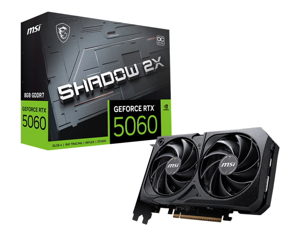 MSI RTX5060 8GB GDDR7 128BIT 3xDP/HDMI (GEFORCE RTX 5060 8G SHADOW 2X OC)