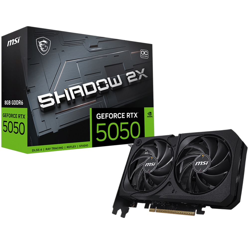 MSI RTX5050 8GB GDDR6 128BIT 3xDP/HDMI (GEFORCE RTX 5050 8G SHADOW 2X OC)