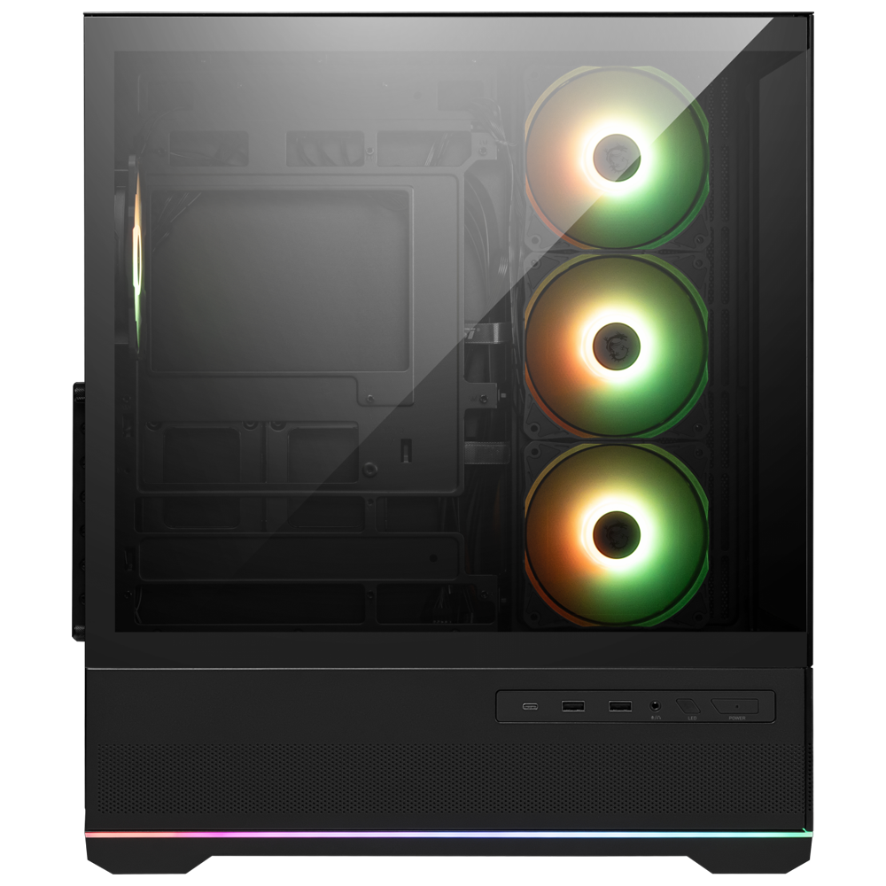 MSI MAG PANO 110R PZ USB3.2 4x12CM ARGB FAN TEMPERLI CAM GAMING ATX KASA SIYAH