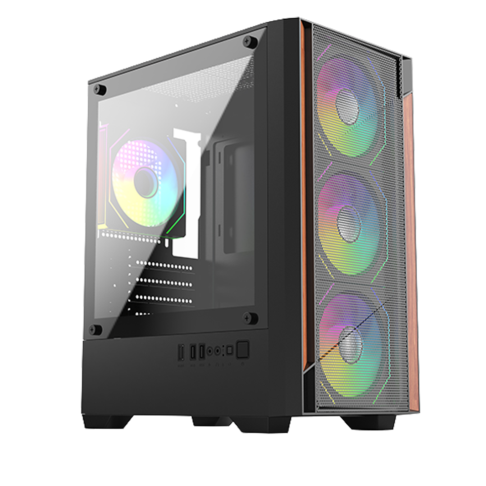 FRISBY FC-8980G 550W USB3.0 4x12CM ARGB FAN SIYAH mATX KASA