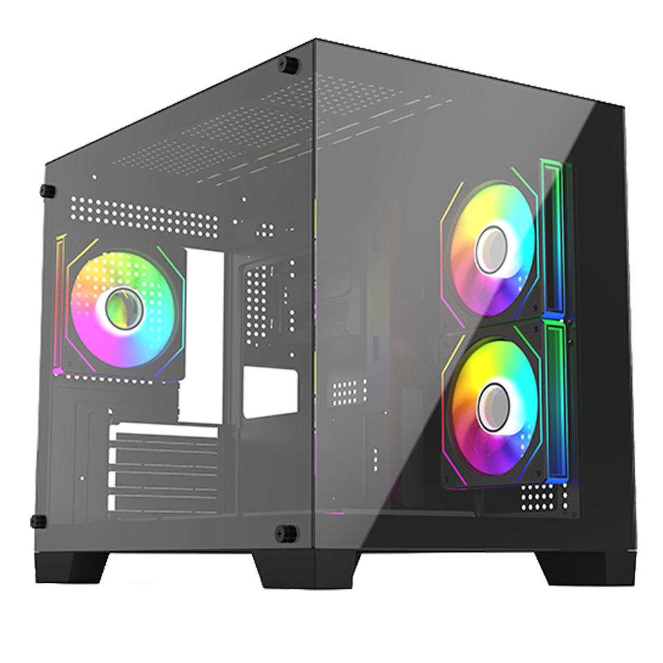 FRISBY APEX FC-9580G 750W 80+BRONZE USB3.0 6x12CM ARGB FAN SIYAH mATX KASA
