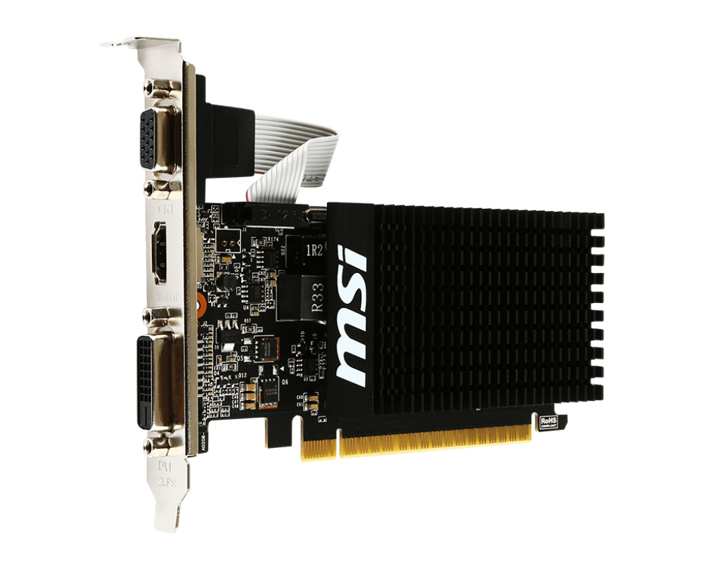 MSI GT710 2GB GDDR3 64BIT HDMI/DVI/VGA (GT 710 2GD3H LP)