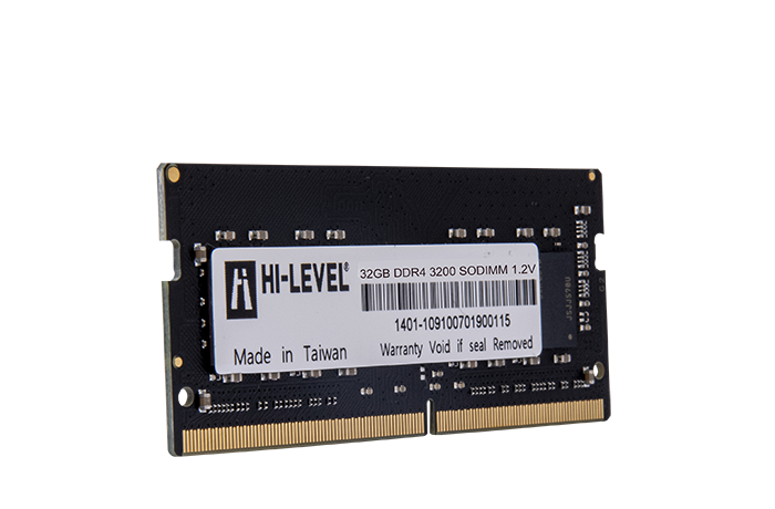 32 GB DDR4 3200MHz HI-LEVEL CL22 1.2V SODIMM (HLV-SOPC25600D4/32G)