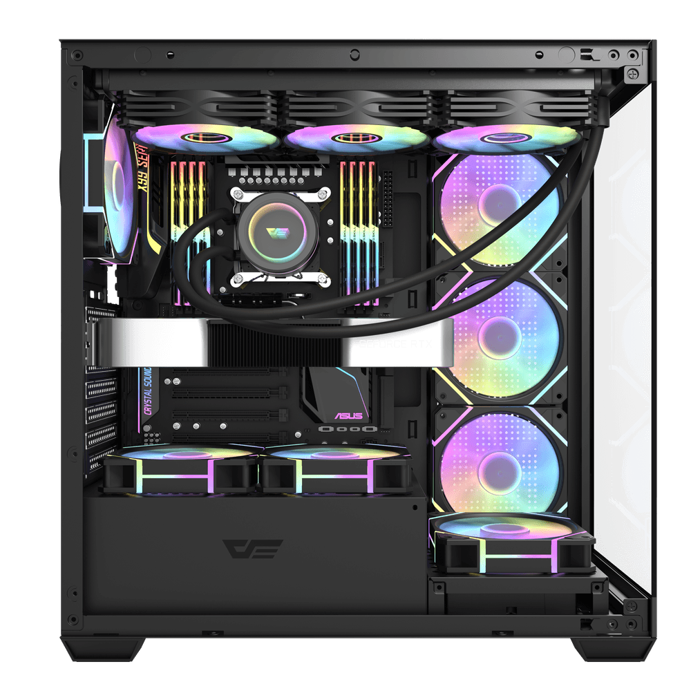 AIGO DS900 750W 80+ USB3.0 4x12CM FAN TEMPERLI CAM SIYAH ATX KASA