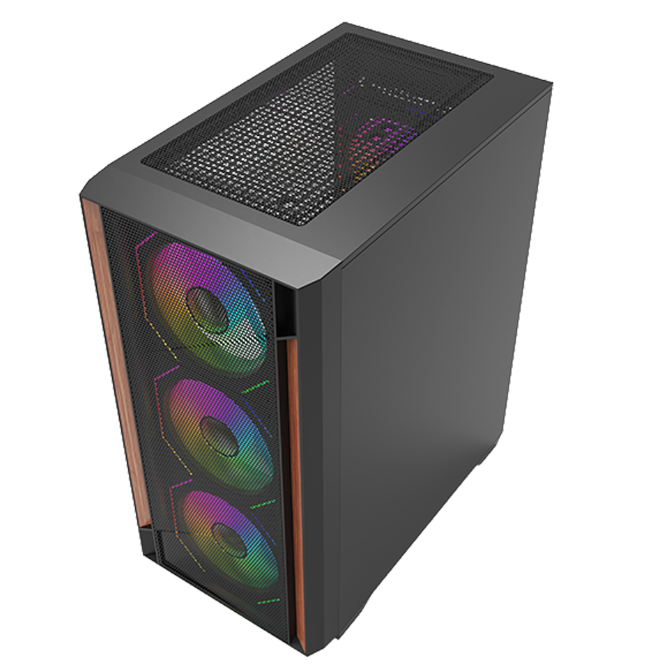 FRISBY FC-8980G 550W USB3.0 4x12CM ARGB FAN SIYAH mATX KASA