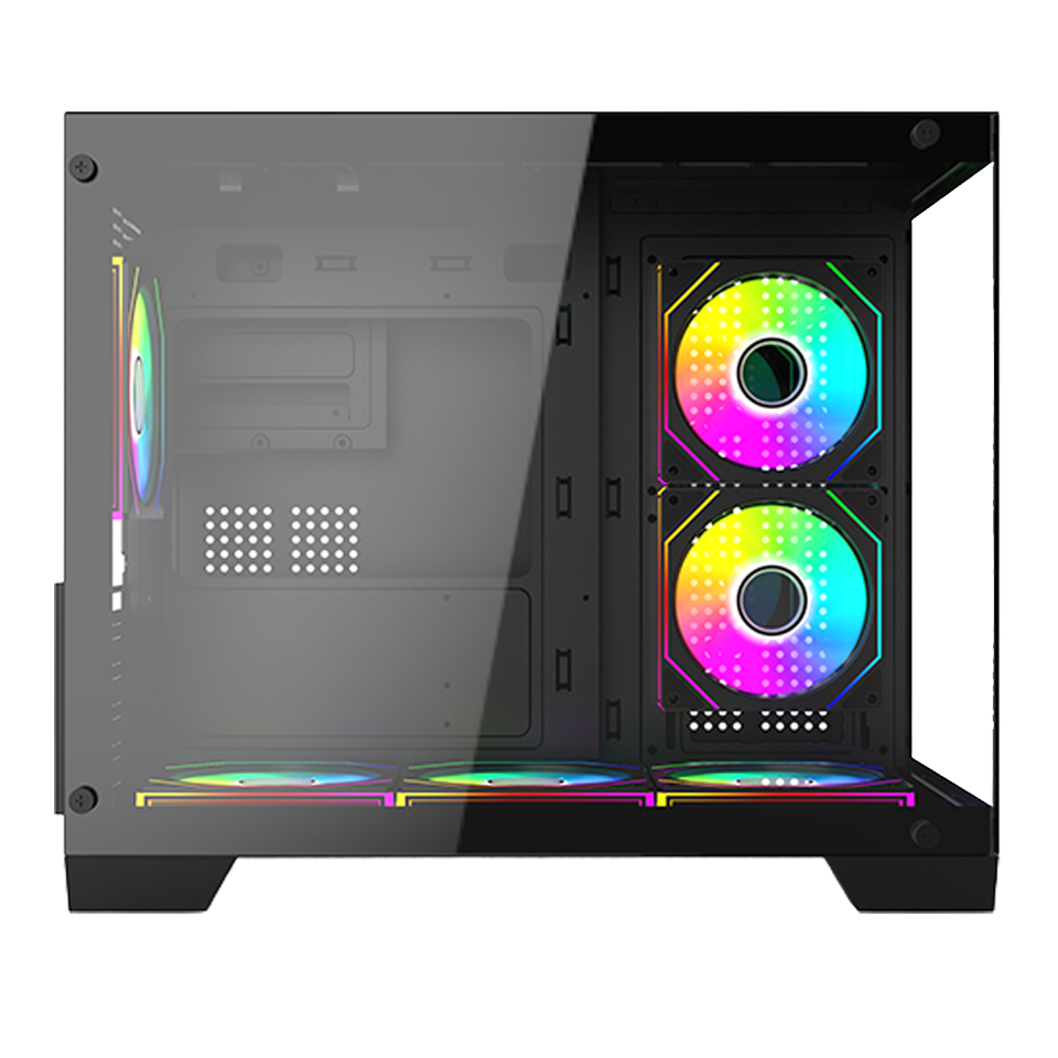 FRISBY APEX FC-9580G 750W 80+BRONZE USB3.0 6x12CM ARGB FAN SIYAH mATX KASA