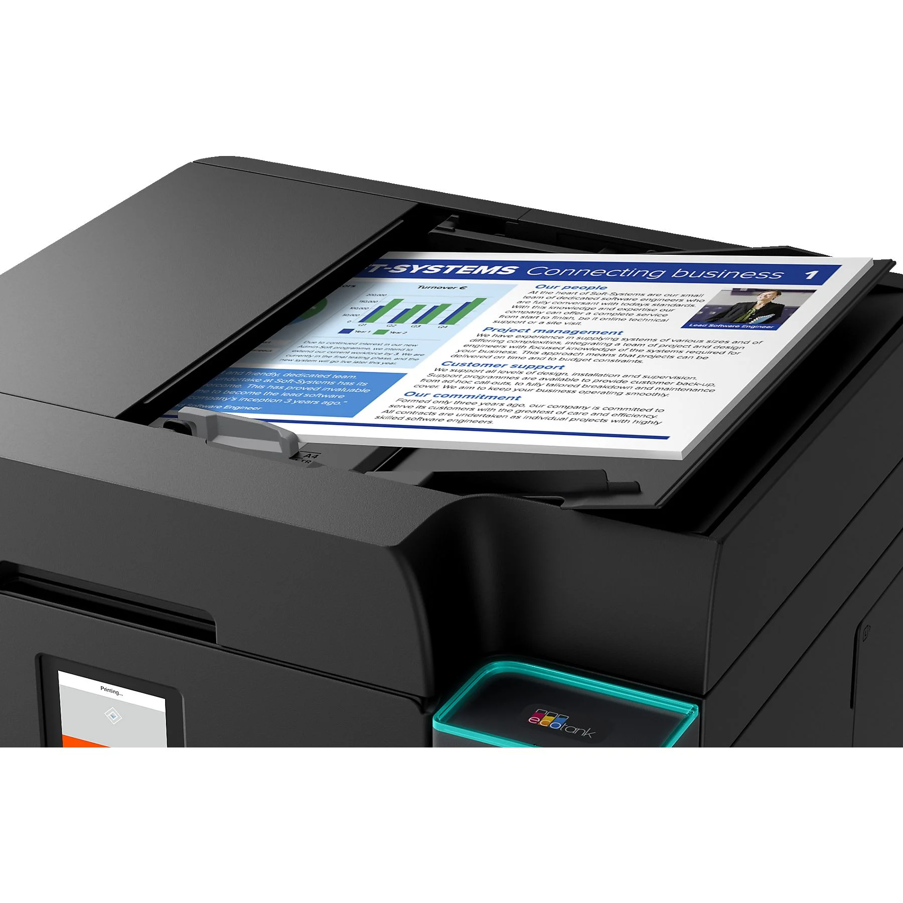 EPSON EcoTank L6390 Fotokopi+Tarayıcı+Faks+Wi-Fi Mürekkep Tanklı Yazıcı Siyah