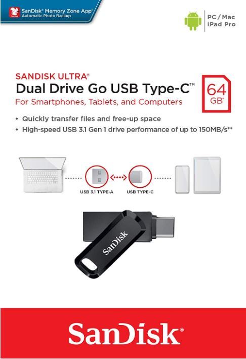 SANDISK USB - TYPE-C 64GB 