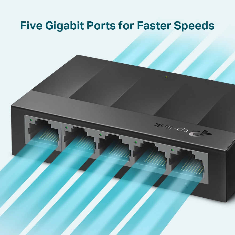 TP-Link LS1005G 5 Port Gigabit Switch -Siyah