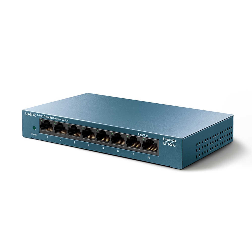TP-Link LS108G 8 Port Gigabit Switch Metal Kasa