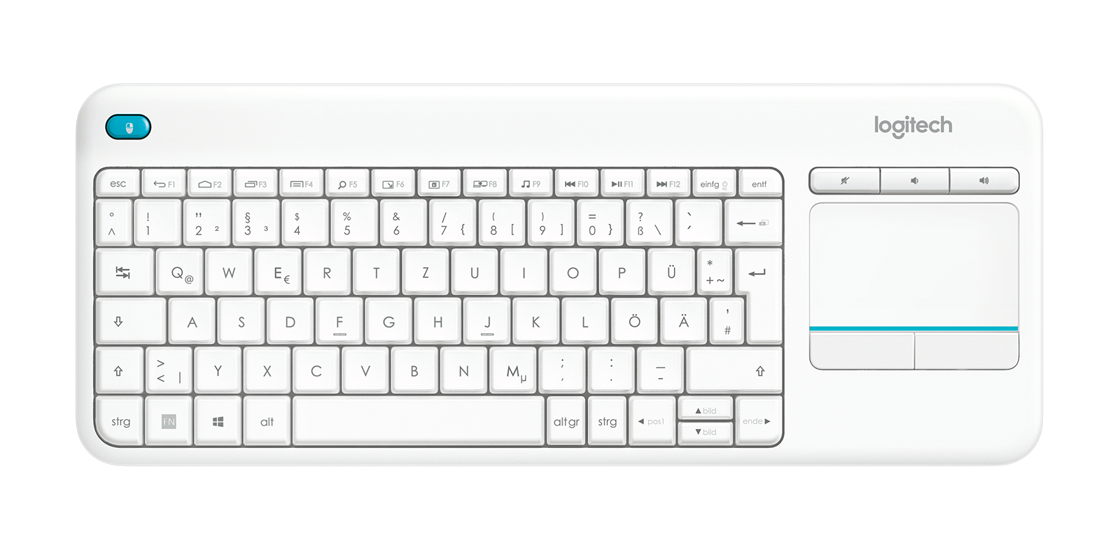 LOGITECH K400 PLUS WHITE 